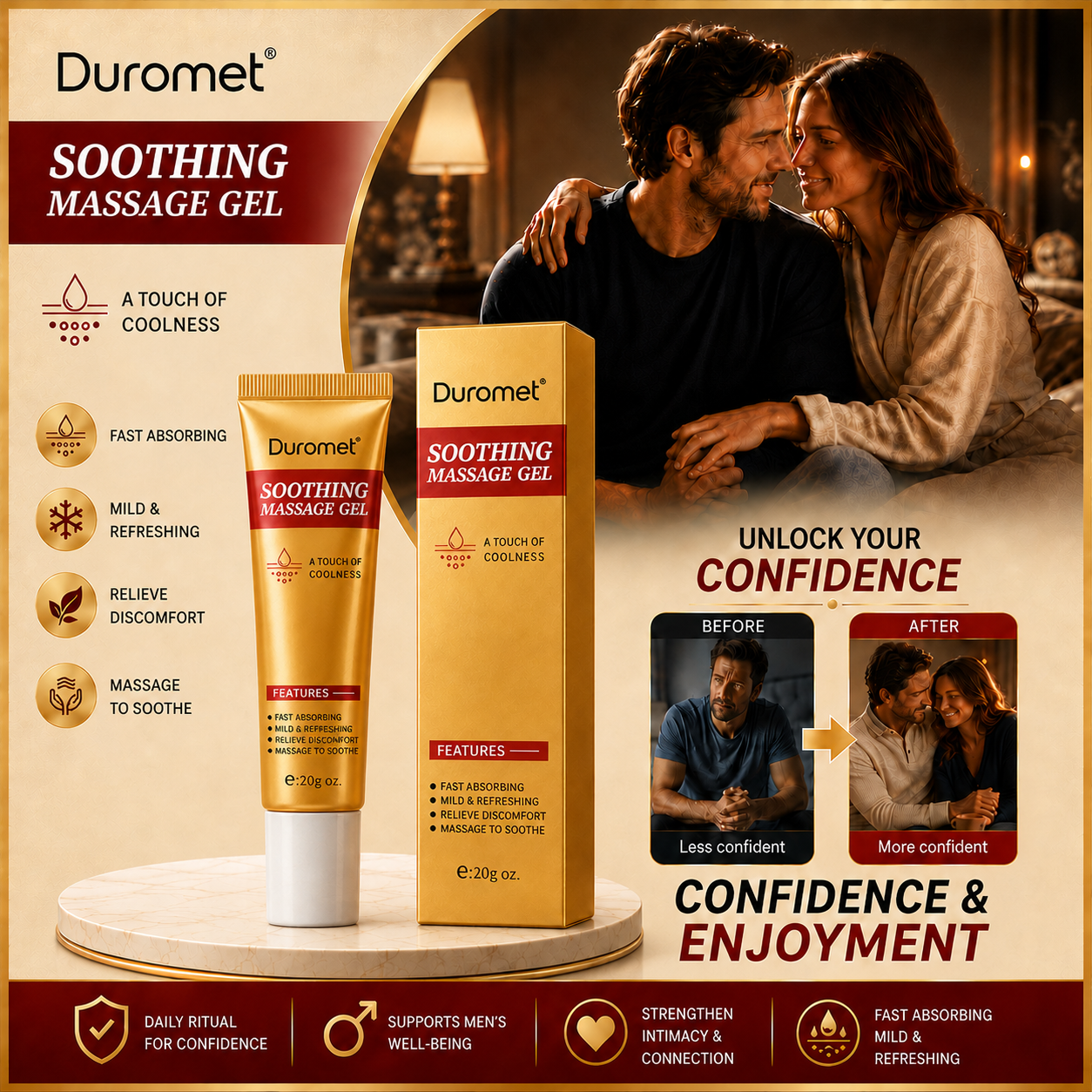 Men’s Skin-Refining Gel – Gentle Daily Care, Fast-Absorbing & Non-Sticky